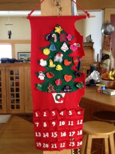 Mouse eaten Advent Calendar