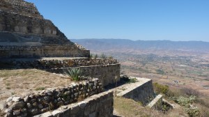 Looking from the main square of Atzompa to the valley below