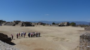 The main plaza at Monte Albán