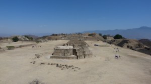 Looking north to the observatory of Monte Albán