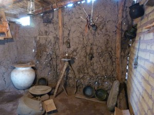 Reproduction of the kitchen of the home of Benito Juárez 