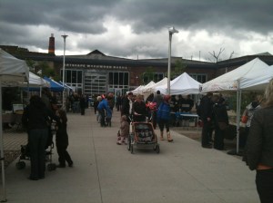 Saturday market at the Wychwood Barns