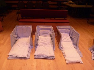 Beds for the audience