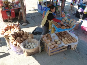 Pan dolce at the market in Etla