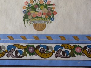 painting inside Santuario del Señor de las Peñas